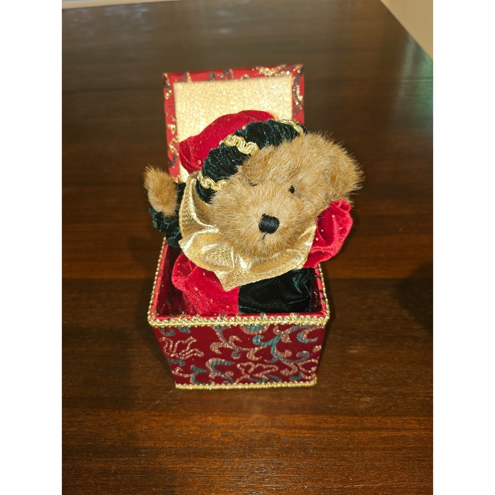 Boyds Bear Music Box Jack B Twinkletune Plush Teddy Moves to Tune Clair De Lune